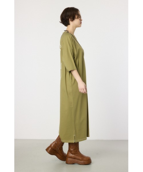 RODEO CROWNS WIDE BOWL(ロデオクラウンズワイドボウル)の「ロゴラグランスリーブワンピース(ワンピース・レディース・カーキ/ブラック/ブラウン/オフホワイト・FREE)」の21枚目の写真