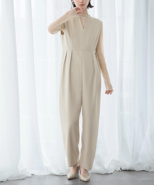LOWO（ロワ）の「シースルートップス 長袖 ラメ チュール メロウ メロー シアートップス レイヤードトップス 結婚式 パーティー オケージョン お呼ばれ（Tシャツ/カットソー・レディース・グレー/ブラック/ホワイト/モカ/ベージュ・FREE）」の14枚目の写真