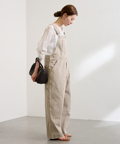 FRAMeWORK(フレームワーク)の「カラーデニムサロペット(サロペット/オーバーオール・レディース・グレー/ベージュ・36/38)」の21枚目の写真