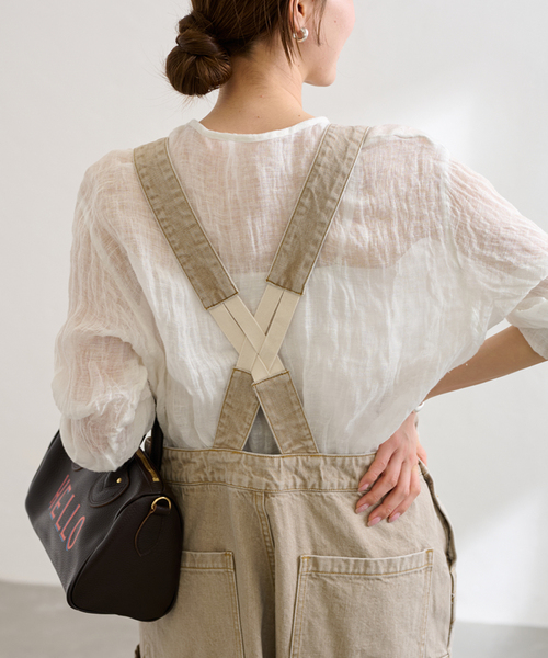 FRAMeWORK(フレームワーク)の「カラーデニムサロペット(サロペット/オーバーオール・レディース・グレー/ベージュ・36/38)」の19枚目の写真