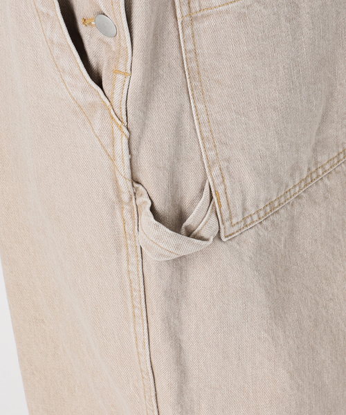 FRAMeWORK(フレームワーク)の「カラーデニムサロペット(サロペット/オーバーオール・レディース・グレー/ベージュ・36/38)」の6枚目の写真