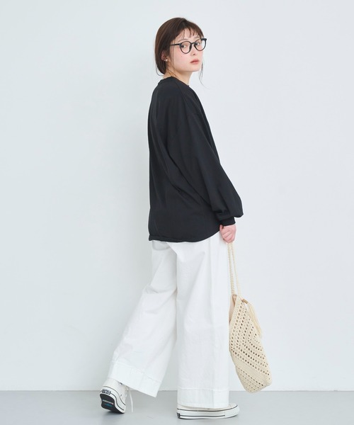 attiree(アティレー)の「裾切り替えチノパンツ(チノパンツ・レディース・ベージュ/ホワイト/ライトグレー/ブラック・MEDIUM/LARGE)」の22枚目の写真