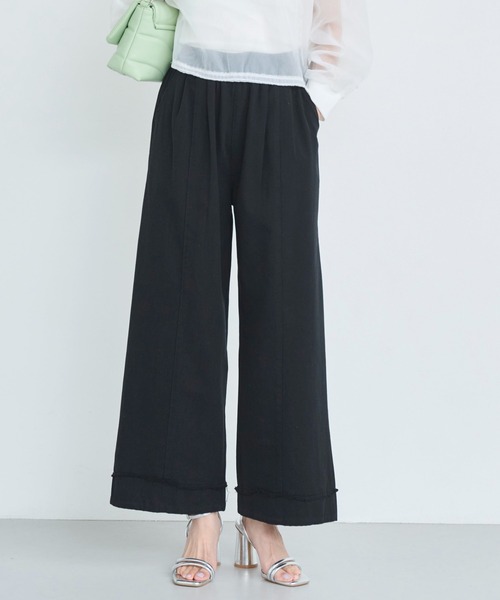 attiree(アティレー)の「裾切り替えチノパンツ(チノパンツ・レディース・ベージュ/ホワイト/ライトグレー/ブラック・MEDIUM/LARGE)」の15枚目の写真