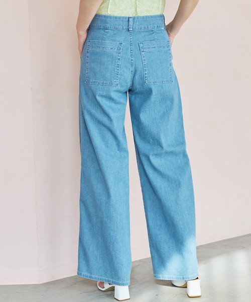 セール】SOMETHING SUMMER COOL 涼しいワイドベーカーデニム