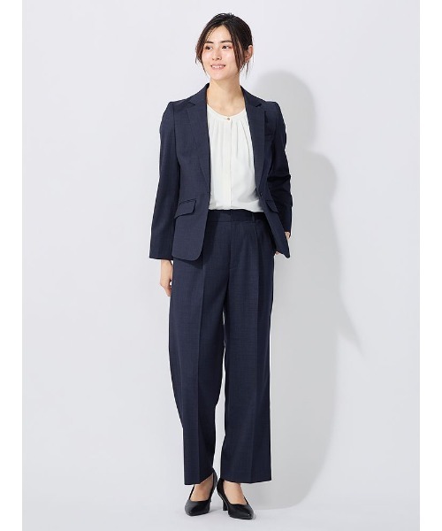 パーフェクトスーツファクトリー Perfect Suit FActory フレンチスリーブブラウス （ブラック） パーフェクトスーツファクトリー Perfect Suit FActory フレンチ