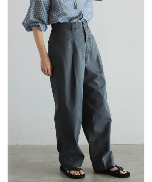 FIL DE FER(フィルデフェール)の「ボールバイオツイル タックボリュームパンツ(その他パンツ・レディース・カーキ/グレー・FREE)」の2枚目の写真