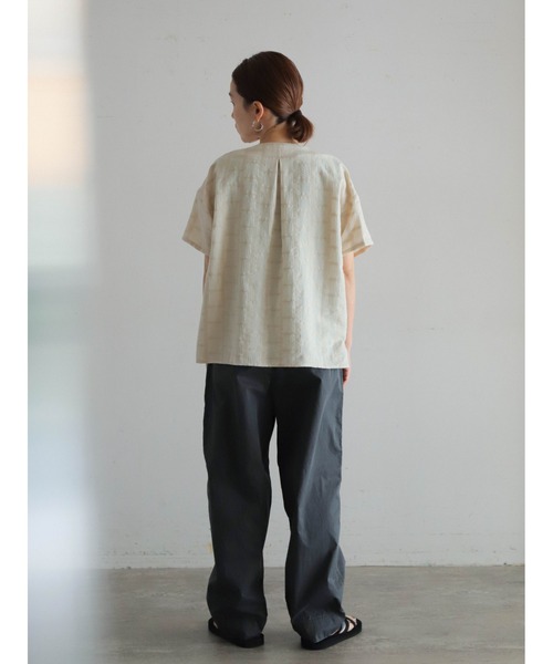 FIL DE FER(フィルデフェール)の「ボールバイオツイル タックボリュームパンツ(その他パンツ・レディース・カーキ/グレー・FREE)」の8枚目の写真