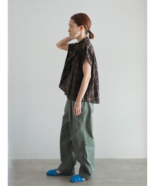 【美品】ツイルタックボリュームパンツ ビューティ&ユース BEAUTY&YOUTH UNITED ARROWS（ビューティーアンドユース
