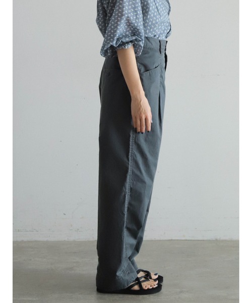 FIL DE FER(フィルデフェール)の「ボールバイオツイル タックボリュームパンツ(その他パンツ・レディース・カーキ/グレー・FREE)」の15枚目の写真