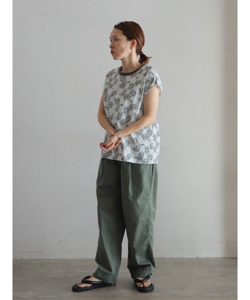 FIL DE FER(フィルデフェール)の「ボールバイオツイル タックボリュームパンツ(その他パンツ・レディース・カーキ/グレー・FREE)」の11枚目の写真