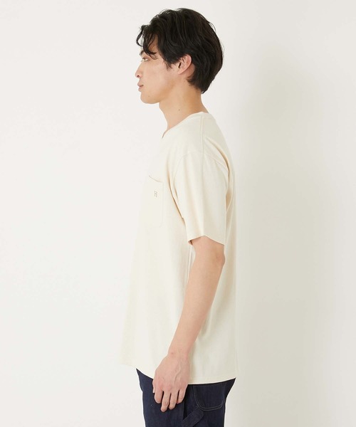 CS0058HエンブロイダリーVネックショートスリーブTシャツ（T