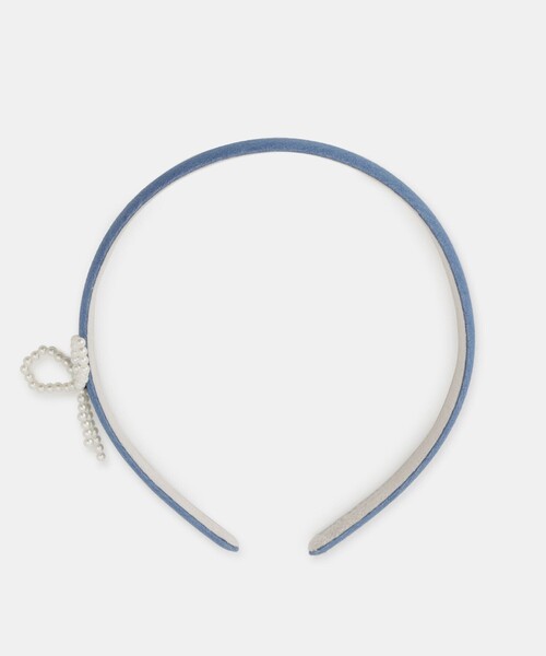 ROPE' PICNIC（ロペピクニック）の「【KIDS/キッズ】パールリボンデニムカチューシャ（カチューシャ・キッズ・サックスブルー/ネイビー・FREE）」の5枚目の写真