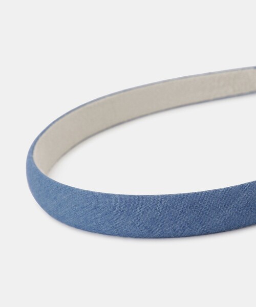 ROPE' PICNIC（ロペピクニック）の「【KIDS/キッズ】パールリボンデニムカチューシャ（カチューシャ・キッズ・サックスブルー/ネイビー・FREE）」の13枚目の写真