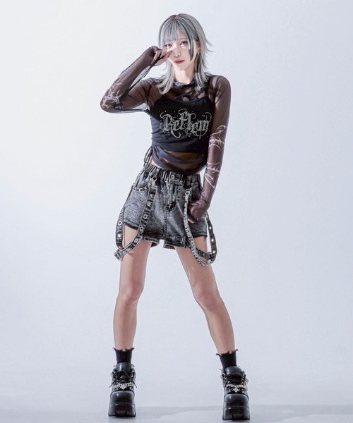 REFLEM/レフレム』タトゥーシアースキントップス（Tシャツ
