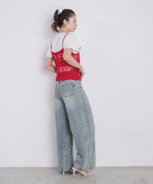 kivi(キヴィ)の「pattern bustier(キャミソール・レディース・レッド/ブラック/ナチュラル・FREE)」の19枚目の写真
