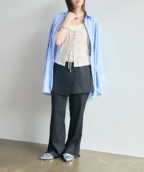 kivi(キヴィ)の「pattern bustier(キャミソール・レディース・レッド/ブラック/ナチュラル・FREE)」の7枚目の写真