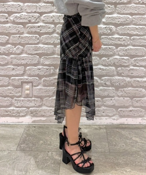 REZOY(リゾイ)の「【REZOY】トリプルリボンストラップ厚底サンダル(サンダル・レディース・ブラック/シルバー/アイボリー・S/M/L)」の21枚目の写真