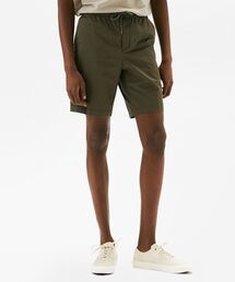 コットンサテンプルオンショートパンツ