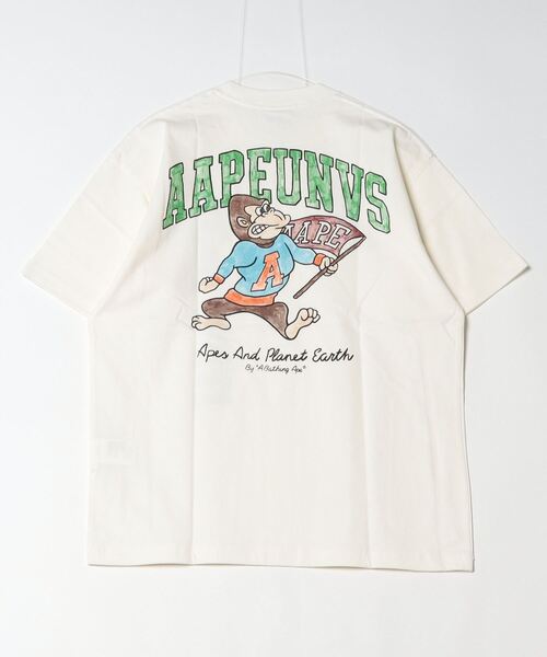 AAPE BY A BATHING APE(エーエイプバイアベイシングエイプ)の「AAPE THEME MAIN TEE(Tシャツ/カットソー・メンズ・アイボリー/ブラック/ダークグリーン・XX-LARGE/X-LARGE/LARGE/MEDIUM/SMALL)」の18枚目の写真