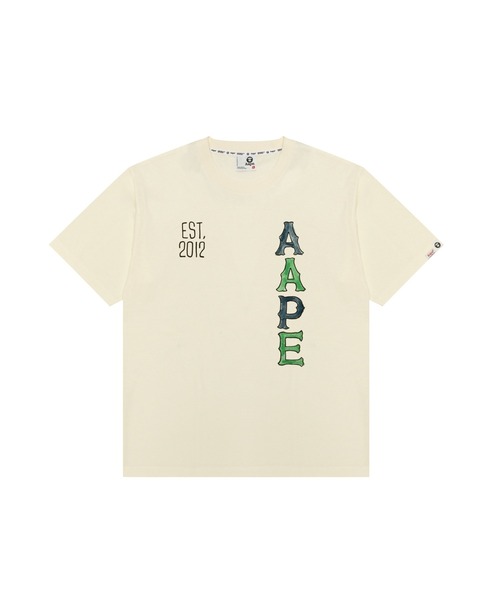 AAPE BY A BATHING APE(エーエイプバイアベイシングエイプ)の「AAPE THEME MAIN TEE(Tシャツ/カットソー・メンズ・アイボリー/ブラック/ダークグリーン・XX-LARGE/X-LARGE/LARGE/MEDIUM/SMALL)」の2枚目の写真