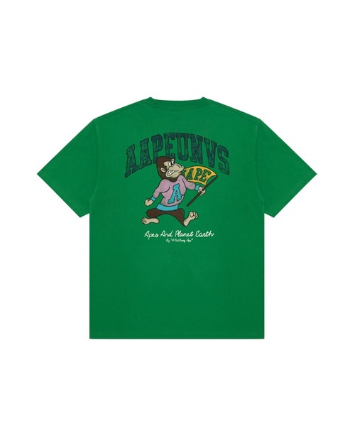 AAPE BY A BATHING APE(エーエイプバイアベイシングエイプ)の「AAPE THEME MAIN TEE(Tシャツ/カットソー・メンズ・アイボリー/ブラック/ダークグリーン・XX-LARGE/X-LARGE/LARGE/MEDIUM/SMALL)」の1枚目の写真