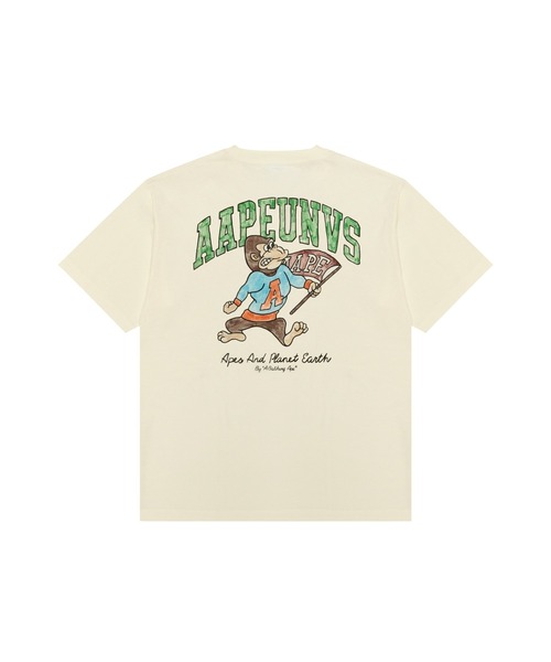AAPE BY A BATHING APE(エーエイプバイアベイシングエイプ)の「AAPE THEME MAIN TEE(Tシャツ/カットソー・メンズ・アイボリー/ブラック/ダークグリーン・XX-LARGE/X-LARGE/LARGE/MEDIUM/SMALL)」の4枚目の写真
