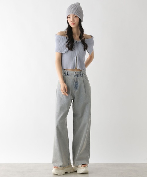 Heather（ヘザー）の「ラメニットワッチ　459305（ニットキャップ/ビーニー・レディース・ベージュ/グレー・ONE SIZE）」の10枚目の写真