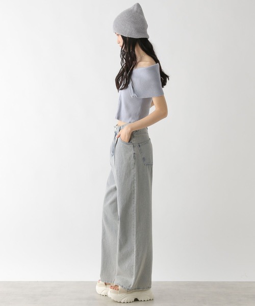 Heather（ヘザー）の「ラメニットワッチ　459305（ニットキャップ/ビーニー・レディース・ベージュ/グレー・ONE SIZE）」の11枚目の写真