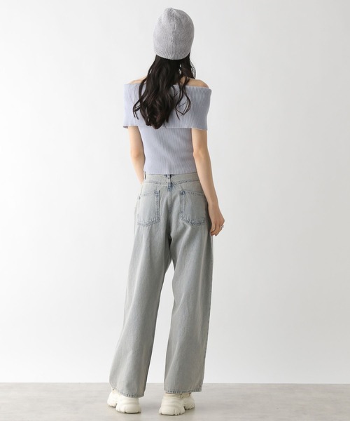 Heather（ヘザー）の「ラメニットワッチ　459305（ニットキャップ/ビーニー・レディース・ベージュ/グレー・ONE SIZE）」の12枚目の写真