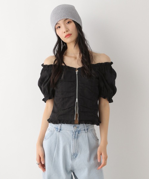Heather（ヘザー）の「ラメニットワッチ　459305（ニットキャップ/ビーニー・レディース・ベージュ/グレー・ONE SIZE）」の17枚目の写真