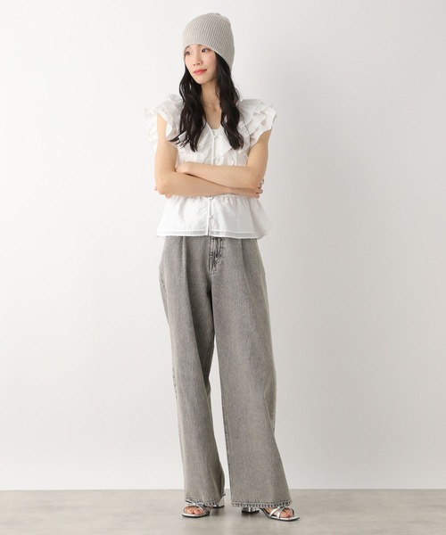 Heather（ヘザー）の「ラメニットワッチ　459305（ニットキャップ/ビーニー・レディース・ベージュ/グレー・ONE SIZE）」の22枚目の写真