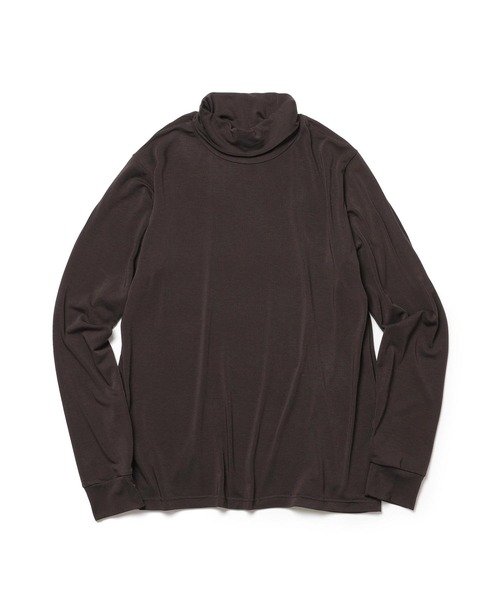 MR.OLIVE（ミスターオリーブ）の「WARM SPANDEX / INNER TURTLE SHIRT（Tシャツ/カットソー・メンズ・チャコールグレー/ブラック/ブラウン・MEDIUM/LARGE）」の6枚目の写真