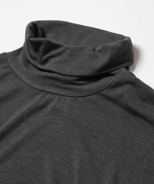 MR.OLIVE（ミスターオリーブ）の「WARM SPANDEX / INNER TURTLE SHIRT（Tシャツ/カットソー・メンズ・チャコールグレー/ブラック/ブラウン・MEDIUM/LARGE）」の5枚目の写真