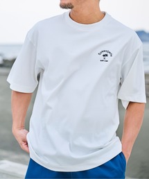 【SUNNY SMITH】ヤシの木アーチロゴワンポイント刺繍Tシャツ(CP)