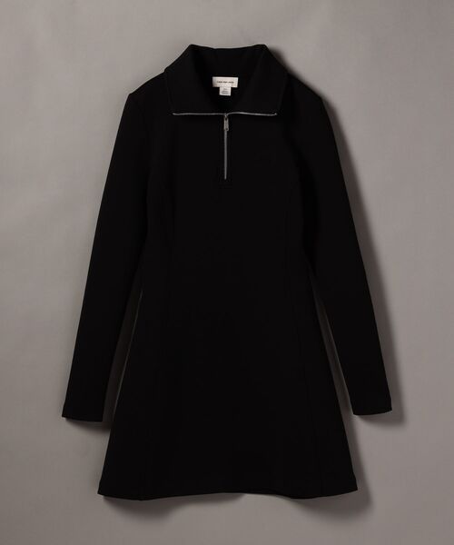 Calvin Klein(カルバン・クライン)の「フィットアンドフレア ハーフジップ ミニワンピース(ワンピース・レディース・ブラック・XS/XXS)」の7枚目の写真
