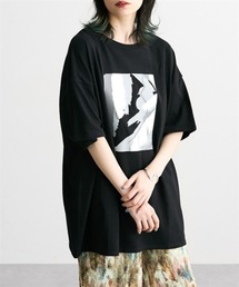 Soiunique | ゆったりサイズニュアンス柄プリントＴシャツ［Soiunique］(Tシャツ/カットソー)