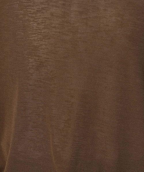 LAKOLE（ラコレ）の「スラブシアー半袖T / 289662（Tシャツ/カットソー・レディース・チャコール/ブラウン/ブラック/オフホワイト/イエロー・FREE）」の10枚目の写真