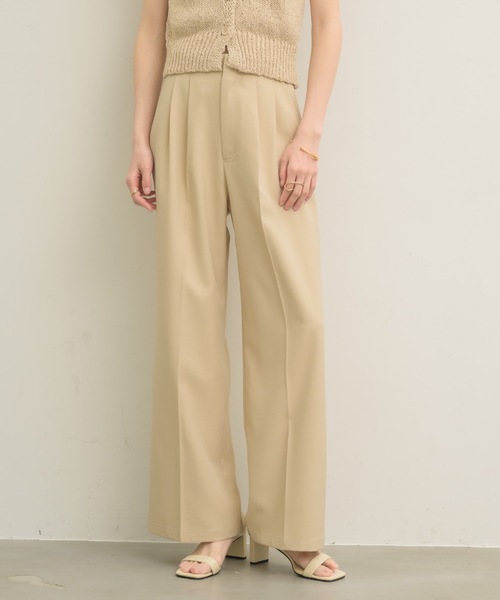 NEUNA(ヌナ)の「大人気のパンツがバージョンアップして登場!2タックパンツ(スラックス・レディース・アイボリー/ブラック/チャコールグレー・SMALL/MEDIUM/LARGE)」の8枚目の写真