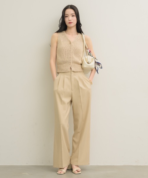 大人気のパンツがバージョンアップして登場！2タックパンツ