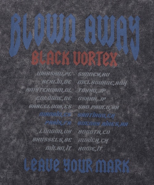 Revo.(レボ)の「グランジ フェード加工 ロック グラフィックプリント オーバーサイズ 半袖Tシャツ(Tシャツ/カットソー・メンズ・グレー/ブラウン/ブラック/ブラック系その他2/グレー系その他/ブラック系その他・M/L)」の8枚目の写真