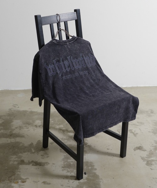 Revo.(レボ)の「グランジ フェード加工 ロック グラフィックプリント オーバーサイズ 半袖Tシャツ(Tシャツ/カットソー・メンズ・グレー/ブラウン/ブラック/ブラック系その他2/グレー系その他/ブラック系その他・M/L)」の14枚目の写真