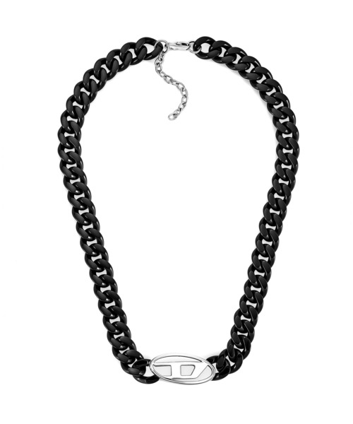DIESEL(ディーゼル)の「ディーゼル アクセサリー メンズ ネックレス ブラック DX1610931(ネックレス・メンズ・ブラック・FREE)」の1枚目の写真