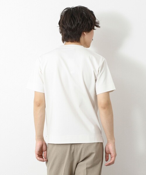 NOLLEY’S（ノーリーズ）の「《ビジカジ対応》ハイゲージ シルケットポンチ ドレスCN T 25SS（Tシャツ/カットソー・メンズ・ブラック/ホワイト/グレイッシュブルー/オフホワイト・XL/L/M/S）」の8枚目の写真