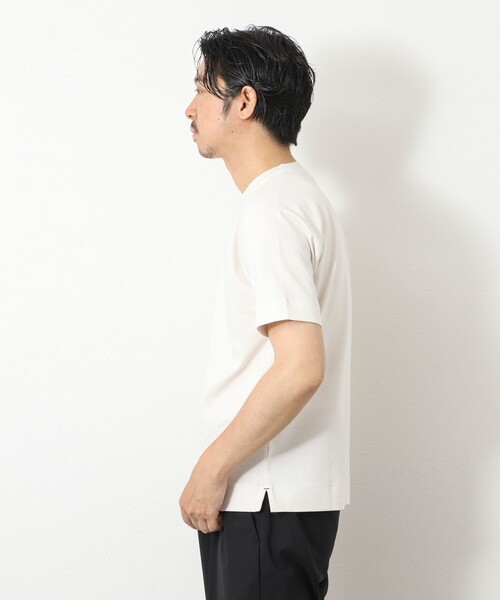 NOLLEY’S（ノーリーズ）の「《ビジカジ対応》ハイゲージ シルケットポンチ ドレスCN T 25SS（Tシャツ/カットソー・メンズ・ブラック/ホワイト/グレイッシュブルー/オフホワイト・XL/L/M/S）」の15枚目の写真