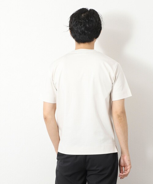 NOLLEY’S（ノーリーズ）の「《ビジカジ対応》ハイゲージ シルケットポンチ ドレスCN T 25SS（Tシャツ/カットソー・メンズ・ブラック/ホワイト/グレイッシュブルー/オフホワイト・XL/L/M/S）」の16枚目の写真