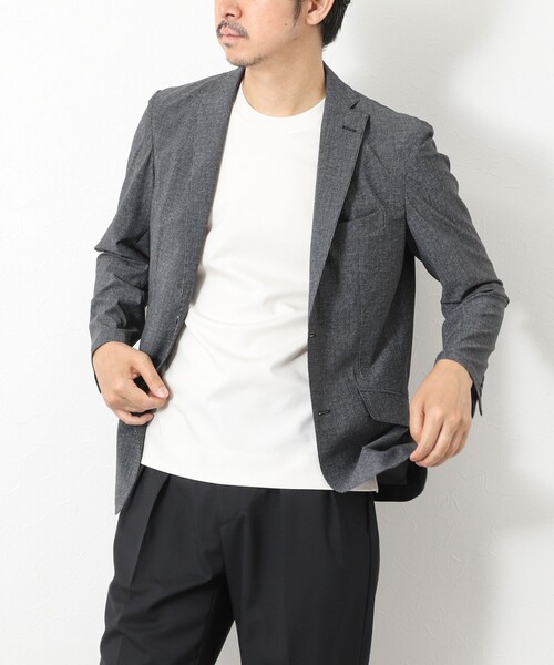 NOLLEY’S（ノーリーズ）の「《ビジカジ対応》ハイゲージ シルケットポンチ ドレスCN T 25SS（Tシャツ/カットソー・メンズ・ブラック/ホワイト/グレイッシュブルー/オフホワイト・XL/L/M/S）」の20枚目の写真