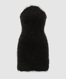 TAN | MOHAIR ALPACA ROUND MINI DRESS(ドレス)