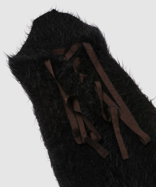 TAN（タン）の「MOHAIR ALPACA ROUND MINI DRESS（ドレス・レディース・ブラック/その他・1）」の4枚目の写真