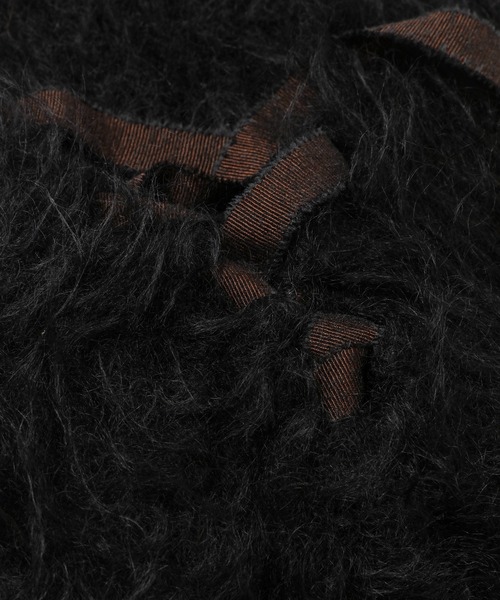 TAN（タン）の「MOHAIR ALPACA ROUND MINI DRESS（ドレス・レディース・ブラック/その他・1）」の5枚目の写真