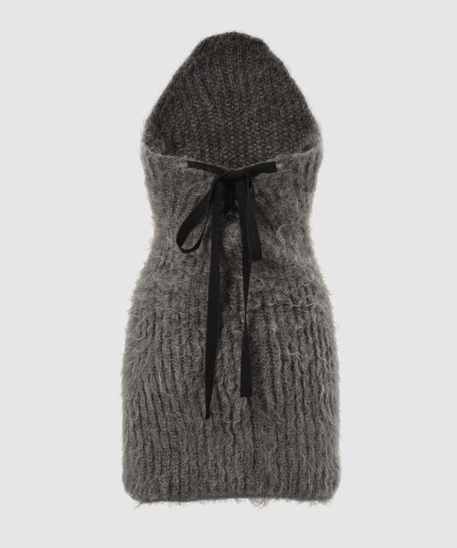 TAN（タン）の「MOHAIR ALPACA ROUND MINI DRESS（ドレス・レディース・ブラック/その他・1）」の6枚目の写真